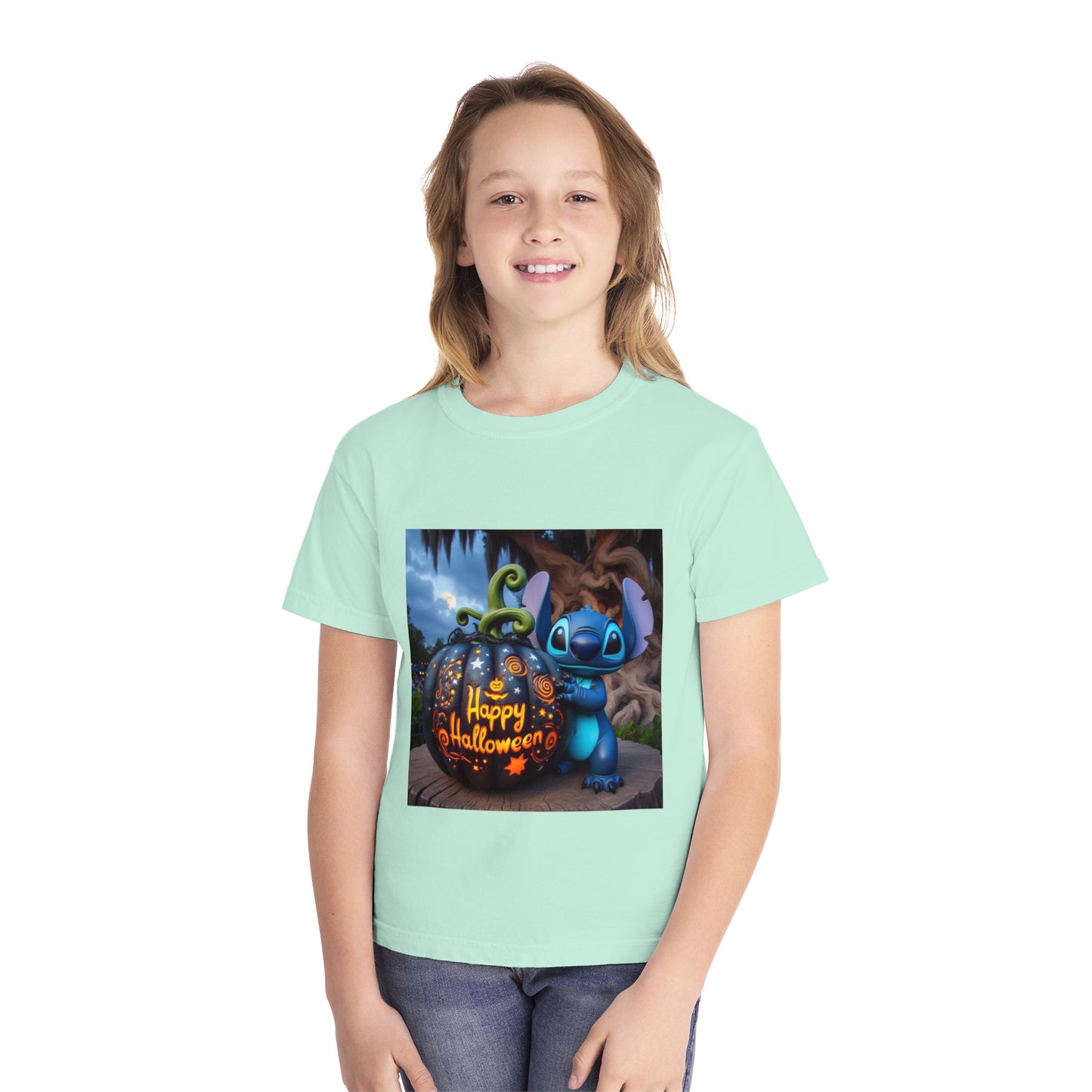 Happy Halloween Stitch tee