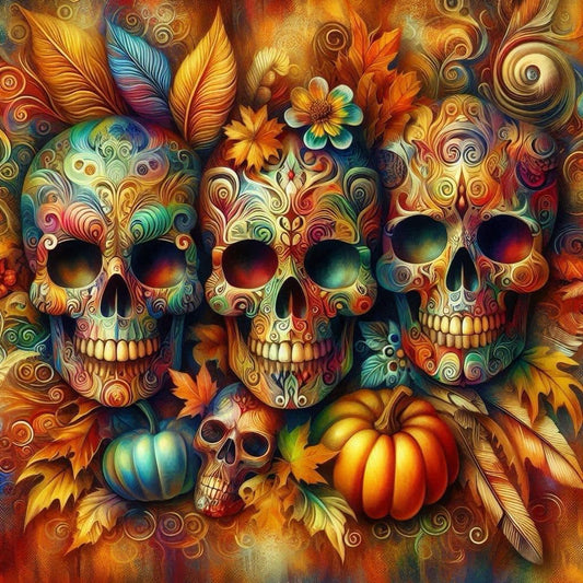 Pumpkin Skulls