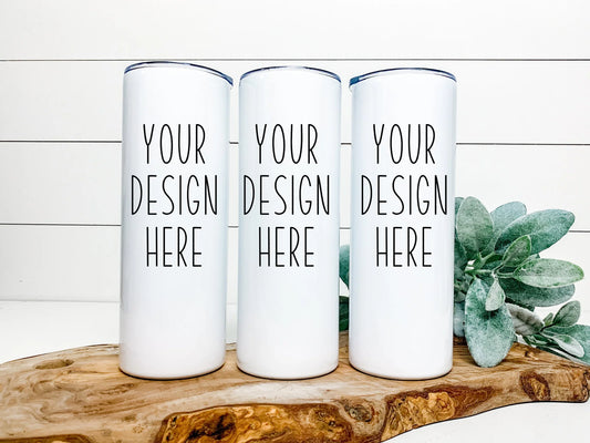 Custom tumblers and mugs