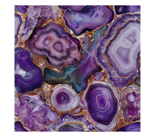 Mixed purple geode